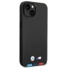 Etui BMW BMHMP14S22PTDK iPhone 14 / 15 / 13 6.1 czarny/black Leather Stamp Tricolor Magsafe